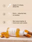 Clear, Bright Skin Serum — Kojic Acid + Turmeric + Niacinamide