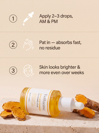 Clear, Bright Skin Serum — Kojic Acid + Turmeric + Niacinamide