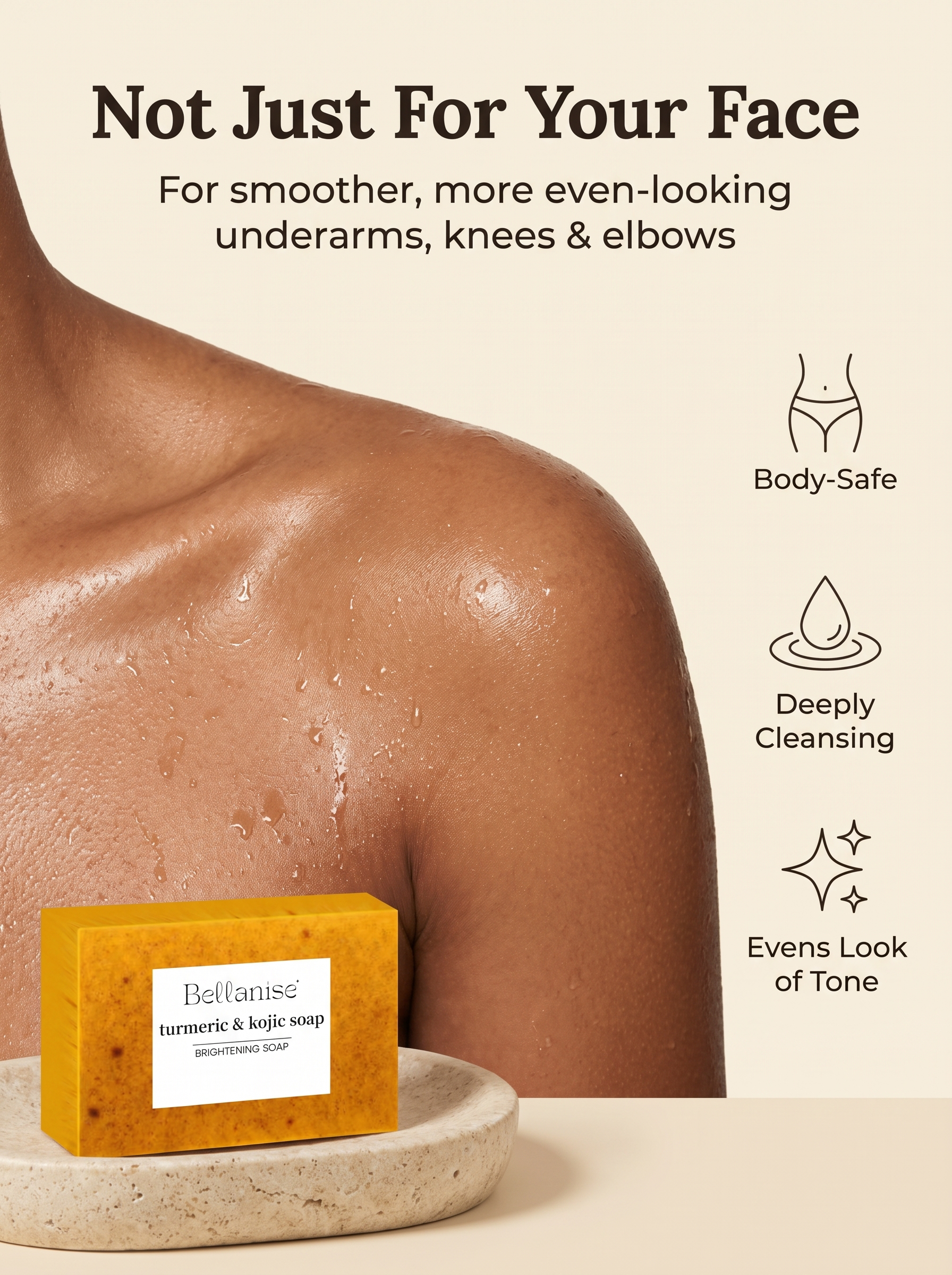 Clear, Bright Skin Bar — Kojic Acid + Turmeric